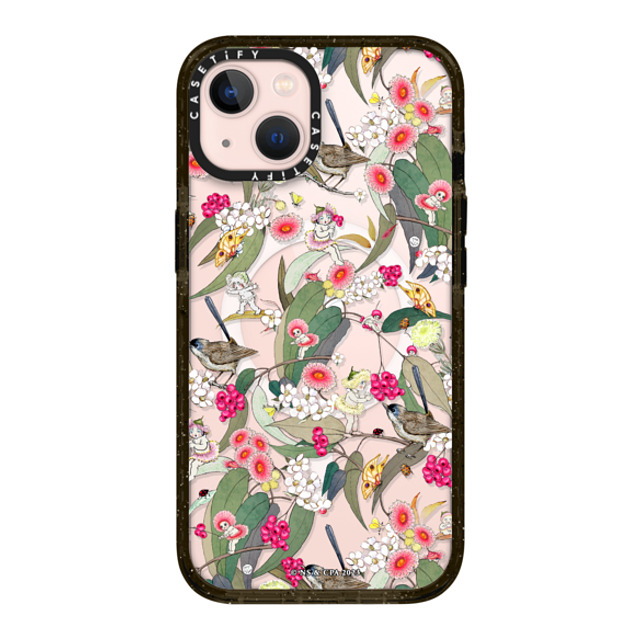 May Gibbs x CASETiFY iPhone 13 ケース ブラック インパクトケース MagSafe対応 Native Berries