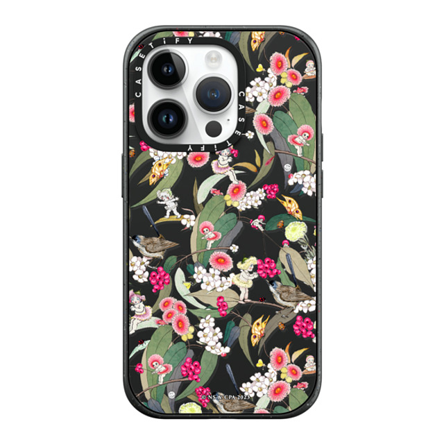 May Gibbs x CASETiFY iPhone 14 Pro ケース マットブラック インパクトケース MagSafe対応 Native Berries