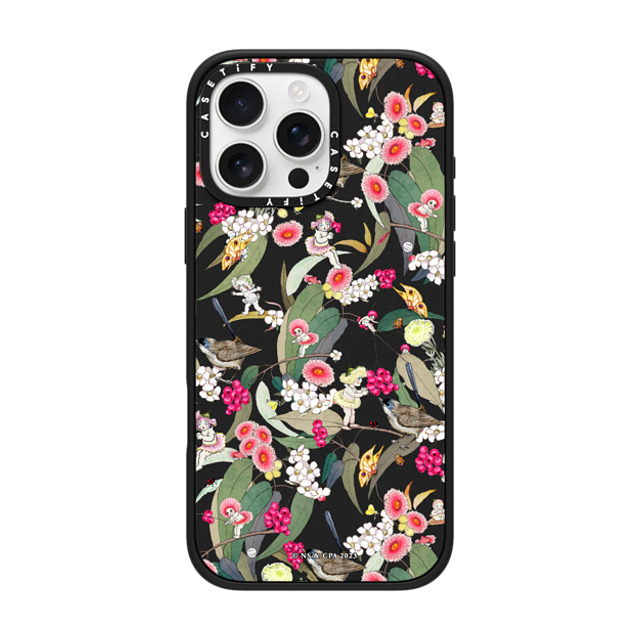 May Gibbs x CASETiFY iPhone 16 Pro Max ケース マットブラック インパクトケース MagSafe対応 Native Berries