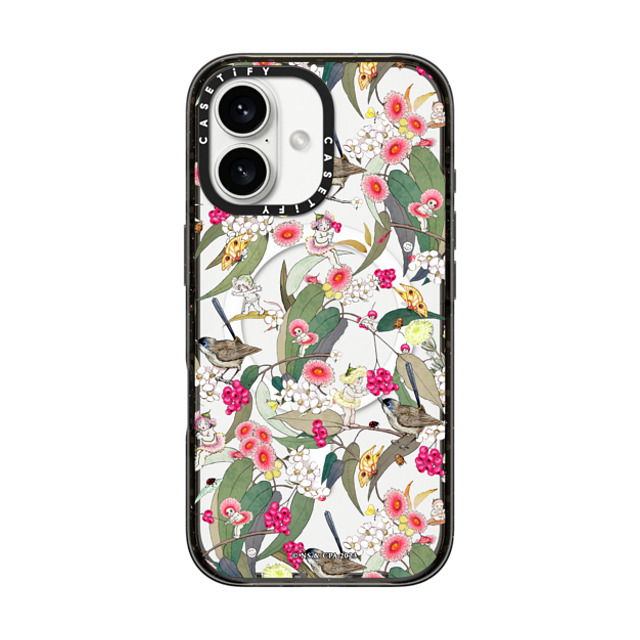 May Gibbs x CASETiFY iPhone 16 ケース ブラック インパクトケース MagSafe対応 Native Berries