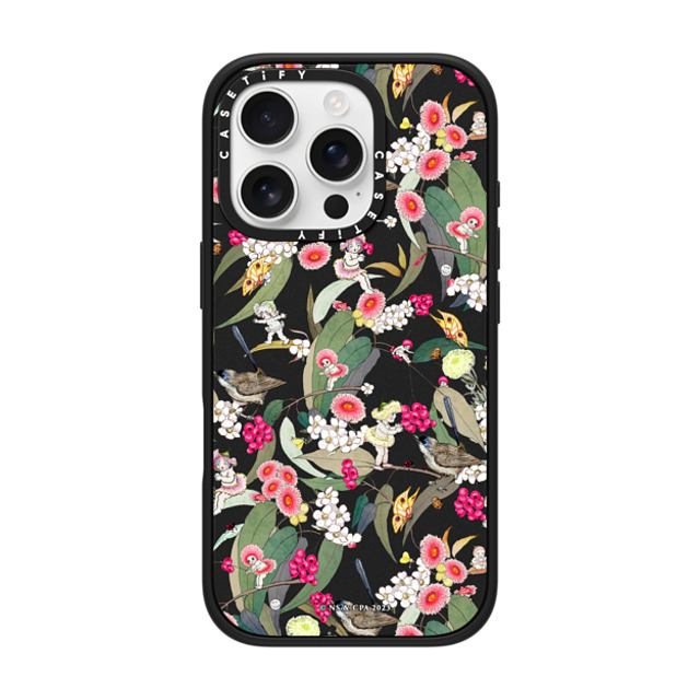 May Gibbs x CASETiFY iPhone 16 Pro ケース マットブラック インパクトケース MagSafe対応 Native Berries