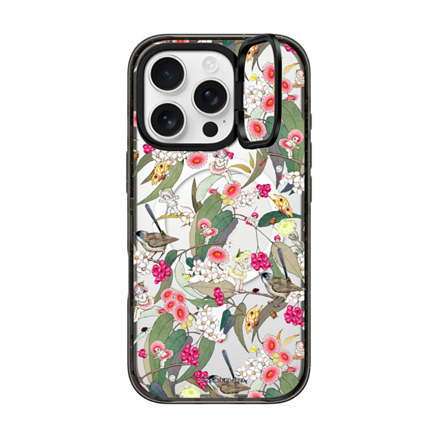 May Gibbs x CASETiFY iPhone 16 Pro ケース ブラック インパクトリングスタンドケース MagSafe対応 Native Berries