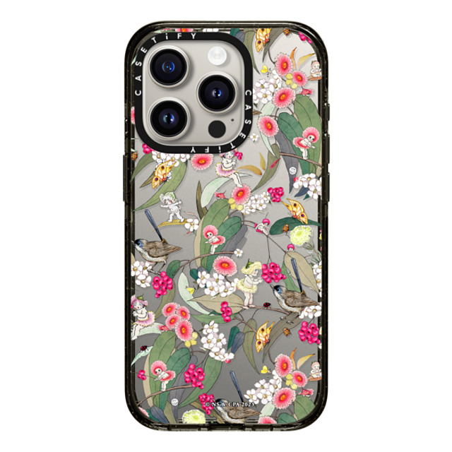 May Gibbs x CASETiFY iPhone 15 Pro ケース ブラック インパクトケース Native Berries