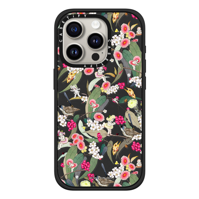 May Gibbs x CASETiFY iPhone 15 Pro ケース マットブラック インパクトケース MagSafe対応 Native Berries