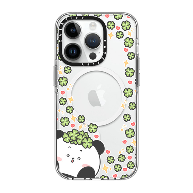 Bubbly Poya x CASETiFY iPhone 14 Pro ケース クリア クリア ケース MagSafe対応 good luck to you