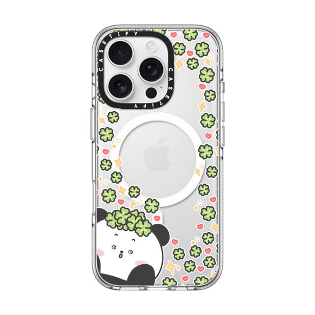 Bubbly Poya x CASETiFY iPhone 16 Pro ケース クリア クリア ケース MagSafe対応 good luck to you