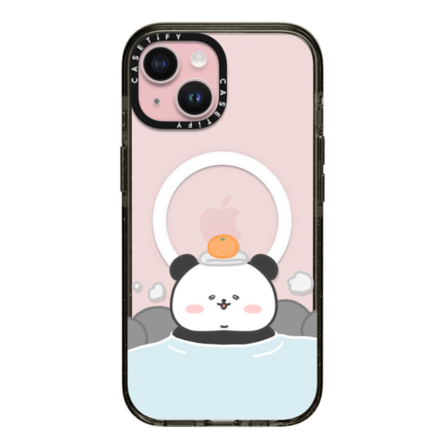 Bubbly Poya x CASETiFY iPhone 15 Case Animal,Cartoon Black Impact Case MagSafe Compatible poya in the onsen Mother's Day Bubbly Poya x CASETiFY iPhone 15 Case Animal,Cartoon Black Impact Case MagSafe Compatible poya in the onsen Mother's Day