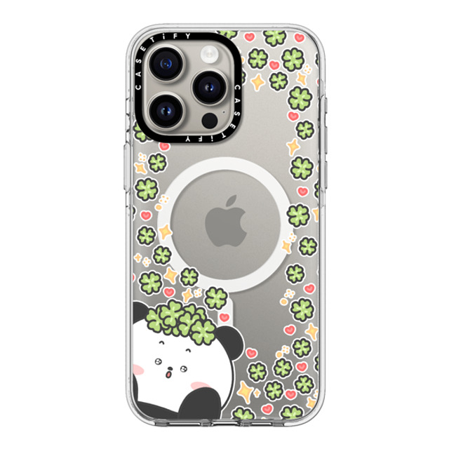 Bubbly Poya x CASETiFY iPhone 15 Pro Max ケース クリア クリア ケース MagSafe対応 good luck to you