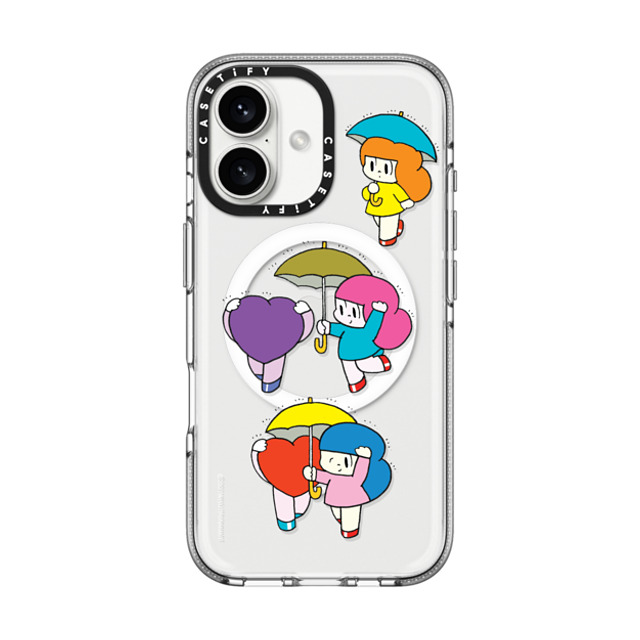 Wisut Ponnimit x CASETiFY iPhone 16 Case Cartoon,Love Clear Clear Case MagSafe Compatible Take care of your body as well as your mind Mother's Day Wisut Ponnimit x CASETiFY iPhone 16 Case Cartoon,Love Clear Clear Case MagSafe Compatible Take care of your body as well as your mind Mother's Day