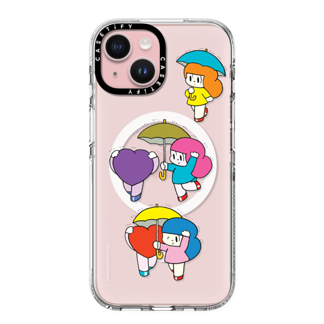 Wisut Ponnimit x CASETiFY iPhone 15 Case Cartoon,Love Clear Clear Case MagSafe Compatible Take care of your body as well as your mind Mother's Day Wisut Ponnimit x CASETiFY iPhone 15 Case Cartoon,Love Clear Clear Case MagSafe Compatible Take care of your body as well as your mind Mother's Day