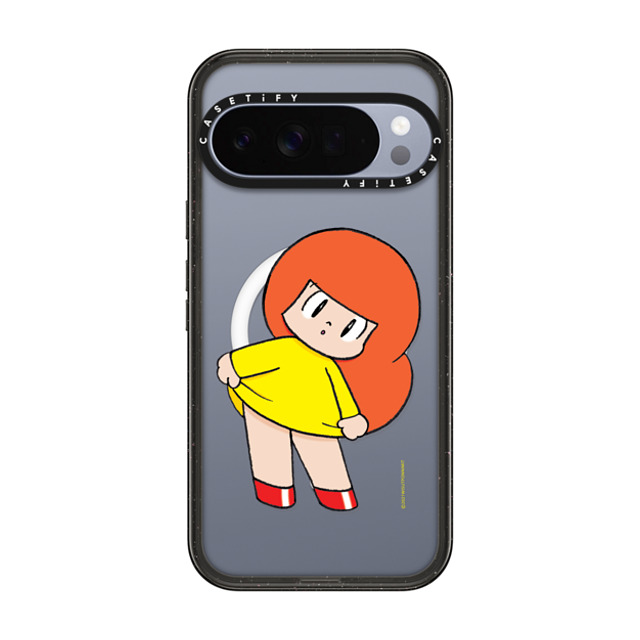 Wisut Ponnimit x CASETiFY Pixel 10 Pro XL �P�[�X Cartoon �u���b�N �}�O�l�b�g�� �C���p�N�g�P�[�X Mamuang