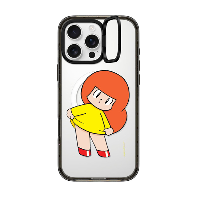 Wisut Ponnimit x CASETiFY iPhone 16 Pro Max ケース ブラック インパクトリングスタンドケース MagSafe対応 Mamuang