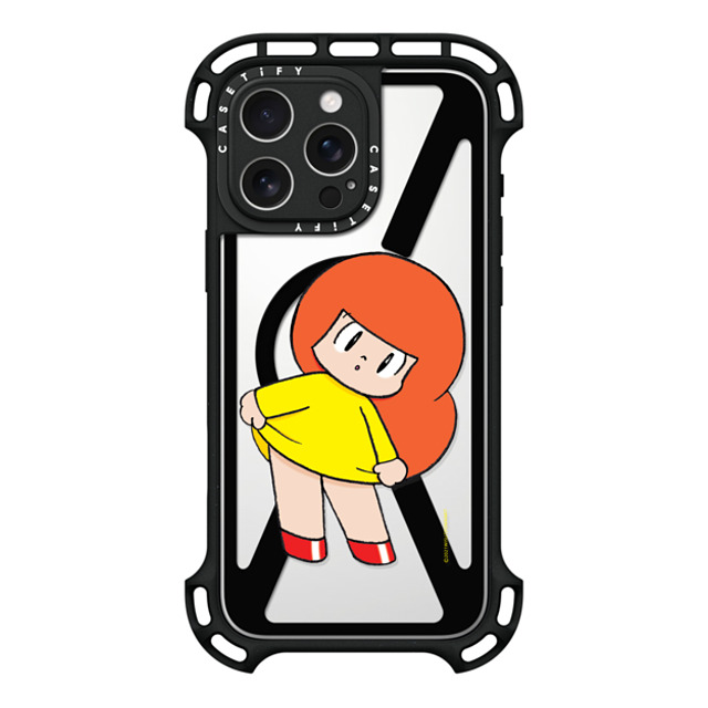 Wisut Ponnimit x CASETiFY iPhone 16 Pro Max ケース ブラック ウルトラ バウンスケース MagSafe対応 Mamuang