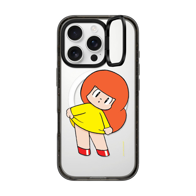 Wisut Ponnimit x CASETiFY iPhone 16 Pro ケース ブラック インパクトリングスタンドケース MagSafe対応 Mamuang