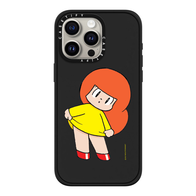 Wisut Ponnimit x CASETiFY iPhone 15 Pro Max ケース マットブラック インパクトケース MagSafe対応 Mamuang