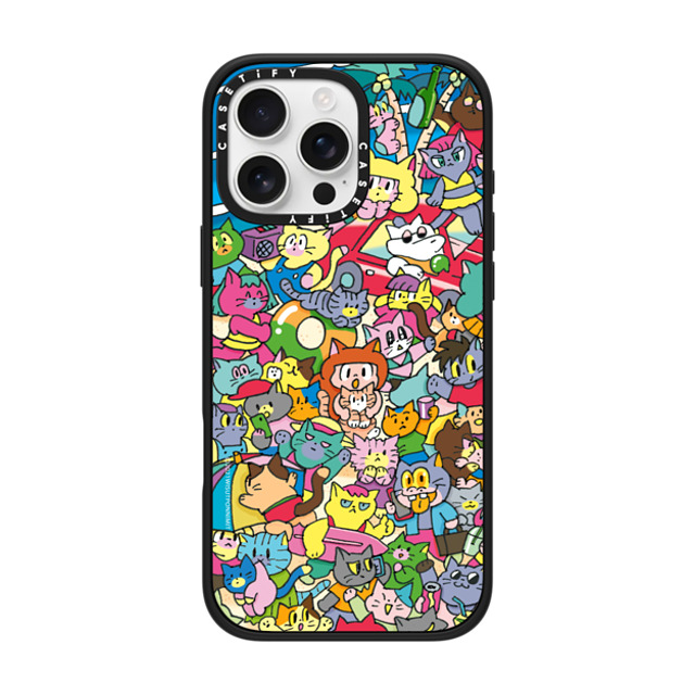 Wisut Ponnimit x CASETiFY iPhone 16 Pro Max ケース Cat,Animal マットブラック インパクトケース MagSafe対応 What you like will change your life Back to School Wisut Ponnimit x CASETiFY iPhone 16 Pro Max ケース Cat,Animal マットブラック インパクトケース MagSafe対応 What you like will change your life Back to School