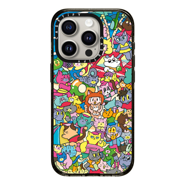 Wisut Ponnimit x CASETiFY iPhone 15 Pro Case Cat,Animal ブラック インパクトケース MagSafe対応 What you like will change your life Mother's Day Wisut Ponnimit x CASETiFY iPhone 15 Pro Case Cat,Animal ブラック インパクトケース MagSafe対応 What you like will change your life Mother's Day