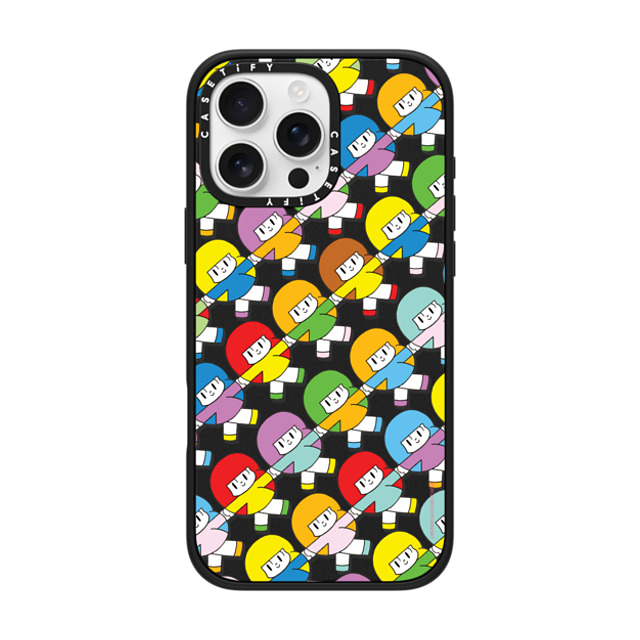 Wisut Ponnimit x CASETiFY iPhone 16 Pro Max Case Cartoon マットブラック Impact Case MagSafe Compatible Be a good friend to every version of yourself Mother's Day Wisut Ponnimit x CASETiFY iPhone 16 Pro Max Case Cartoon マットブラック Impact Case MagSafe Compatible Be a good friend to every version of yourself Mother's Day