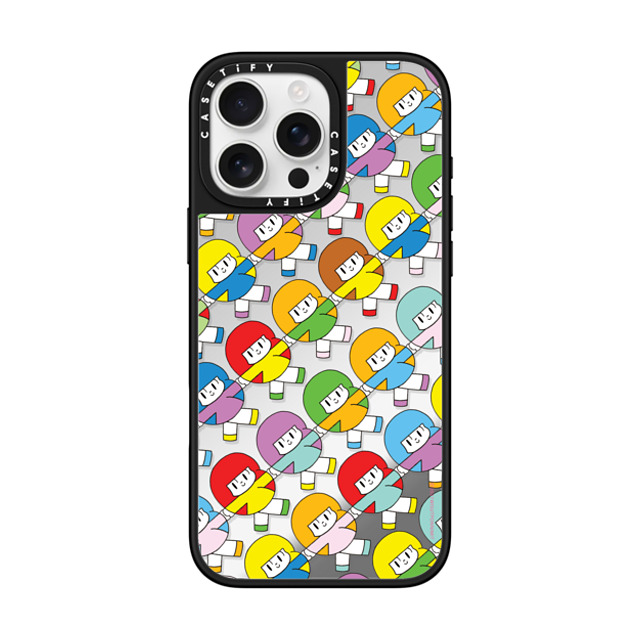Wisut Ponnimit x CASETiFY iPhone 16 Pro Max Case Cartoon Silver on Black ミラーケース MagSafe対応 Be a good friend to every version of yourself Back to School Wisut Ponnimit x CASETiFY iPhone 16 Pro Max Case Cartoon Silver on Black ミラーケース MagSafe対応 Be a good friend to every version of yourself Back to School