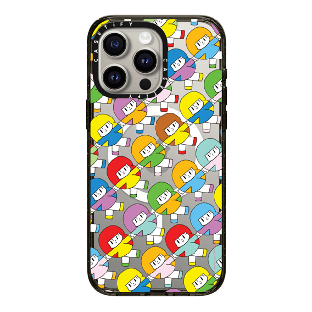 Wisut Ponnimit x CASETiFY iPhone 15 Pro Max Case Cartoon Black Impact Case MagSafe Compatible Be a good friend to every version of yourself Back to School Wisut Ponnimit x CASETiFY iPhone 15 Pro Max Case Cartoon Black Impact Case MagSafe Compatible Be a good friend to every version of yourself Back to School