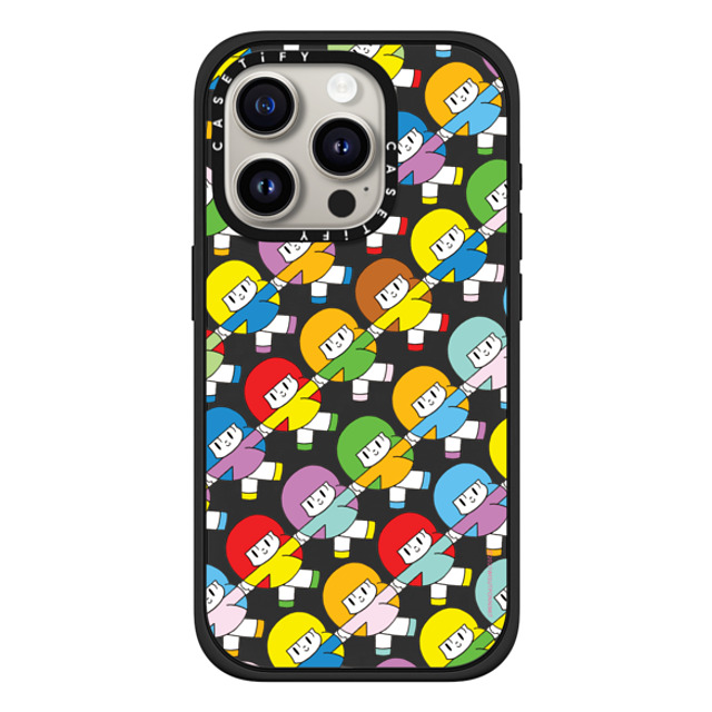 Wisut Ponnimit x CASETiFY iPhone 15 Pro Case Cartoon マットブラック Impact Case MagSafe Compatible Be a good friend to every version of yourself Mother's Day Wisut Ponnimit x CASETiFY iPhone 15 Pro Case Cartoon マットブラック Impact Case MagSafe Compatible Be a good friend to every version of yourself Mother's Day