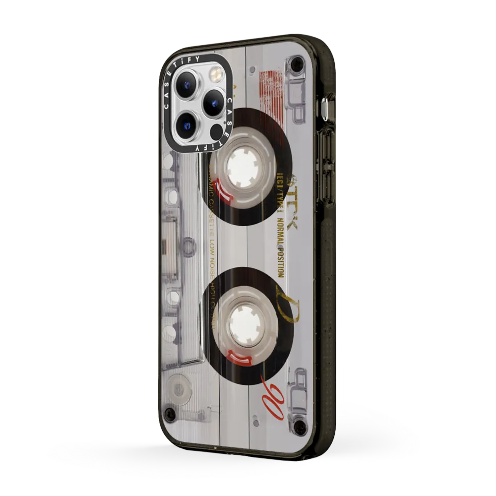 Impact iPhone 12 Pro Max Case MagSafe Compatible - Cassette Transparent
