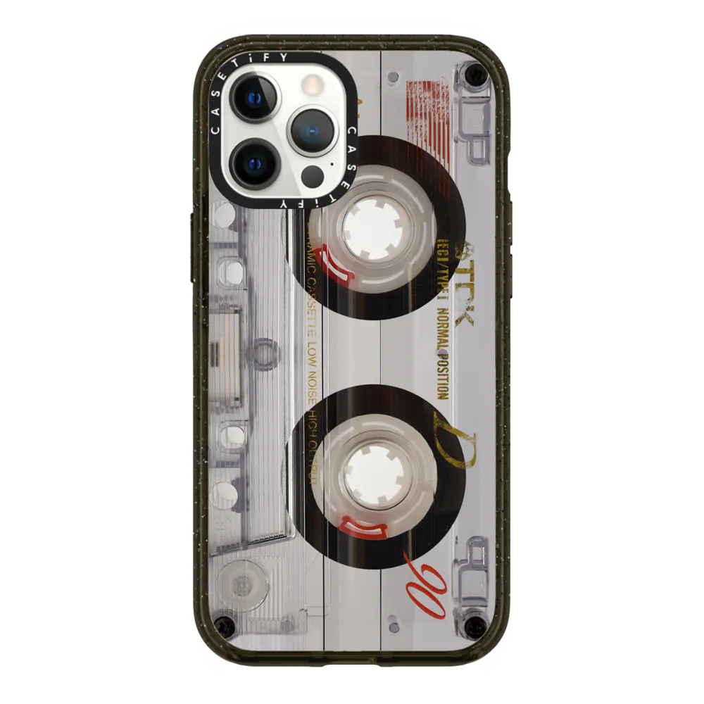 Impact iPhone 12 Pro Max Case MagSafe Compatible - Cassette Transparent
