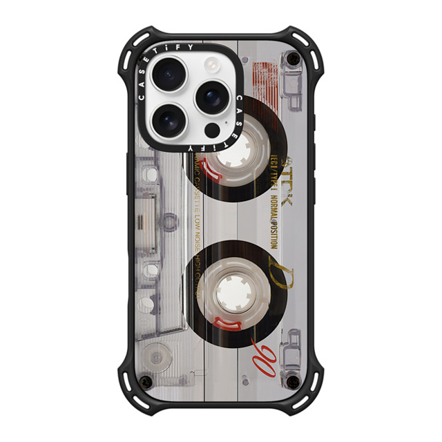 CASETiFY iPhone 16 Pro Case Matte Black バウンスケース Cassette,Pattern Cassette Transparent CASETiFY iPhone 16 Pro Case Matte Black バウンスケース Cassette,Pattern Cassette Transparent