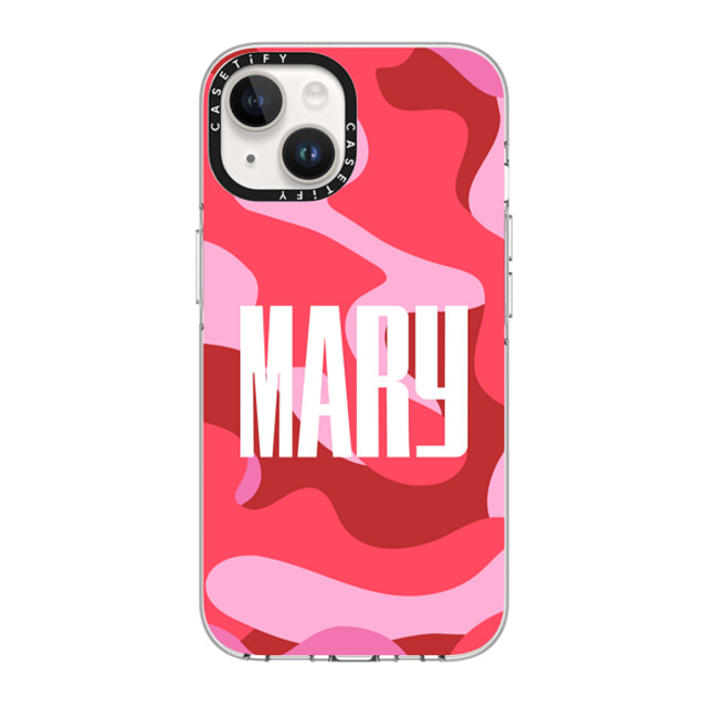 CASETiFY iPhone 14 Case Clear Clear Case MagSafe Compatible Custom Case - Mary CASETiFY iPhone 14 Case Clear Clear Case MagSafe Compatible Custom Case - Mary