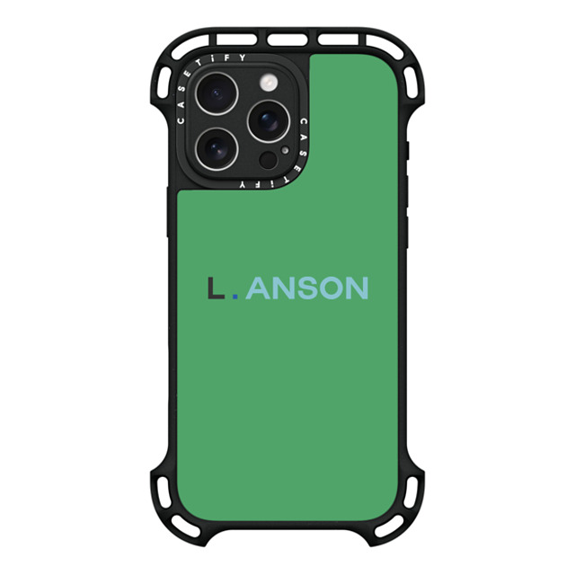 CASETiFY iPhone 16 Pro Max Case Black ウルトラ バウンスケース MagSafe対応 Custom Case - L. Anson CASETiFY iPhone 16 Pro Max Case Black ウルトラ バウンスケース MagSafe対応 Custom Case - L. Anson