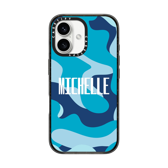 CASETiFY iPhone 16 Case Black Impact Case Custom Case - Michelle CASETiFY iPhone 16 Case Black Impact Case Custom Case - Michelle