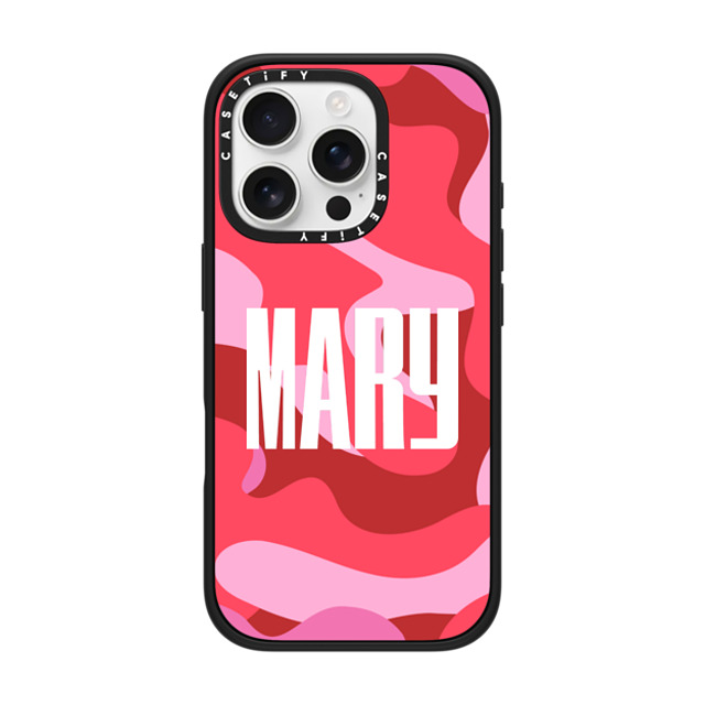 CASETiFY iPhone 16 Pro Case Matte Black Impact Case MagSafe Compatible Custom Case - Mary CASETiFY iPhone 16 Pro Case Matte Black Impact Case MagSafe Compatible Custom Case - Mary