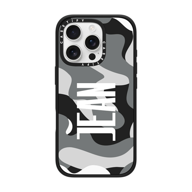 CASETiFY iPhone 16 Pro Case Matte Black Impact Case Custom Case - Jean CASETiFY iPhone 16 Pro Case Matte Black Impact Case Custom Case - Jean