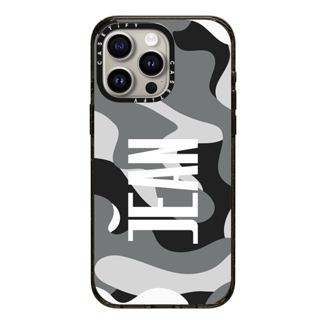 CASETiFY iPhone 15 Pro Max Case Black Impact Case MagSafe Compatible Custom Case - Jean CASETiFY iPhone 15 Pro Max Case Black Impact Case MagSafe Compatible Custom Case - Jean