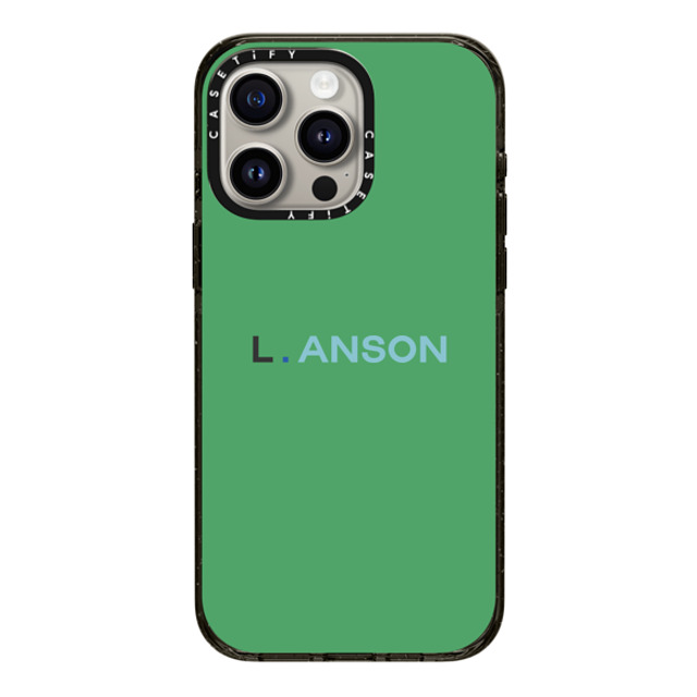 CASETiFY iPhone 15 Pro Max Case Black Impact Case MagSafe Compatible Custom Case - L. Anson CASETiFY iPhone 15 Pro Max Case Black Impact Case MagSafe Compatible Custom Case - L. Anson