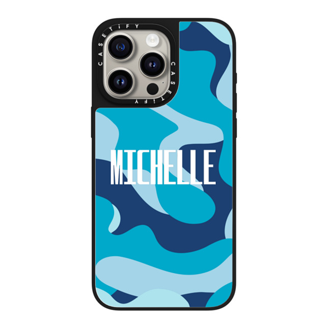 CASETiFY iPhone 15 Pro Max Case Silver on Black ミラーケース MagSafe対応 Custom Case - Michelle CASETiFY iPhone 15 Pro Max Case Silver on Black ミラーケース MagSafe対応 Custom Case - Michelle