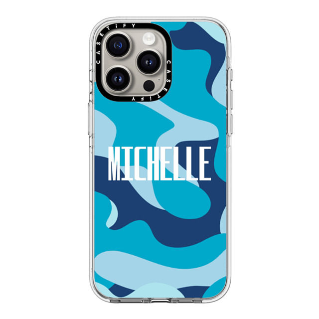 CASETiFY iPhone 15 Pro Max Case Clear Clear Case MagSafe Compatible Custom Case - Michelle CASETiFY iPhone 15 Pro Max Case Clear Clear Case MagSafe Compatible Custom Case - Michelle