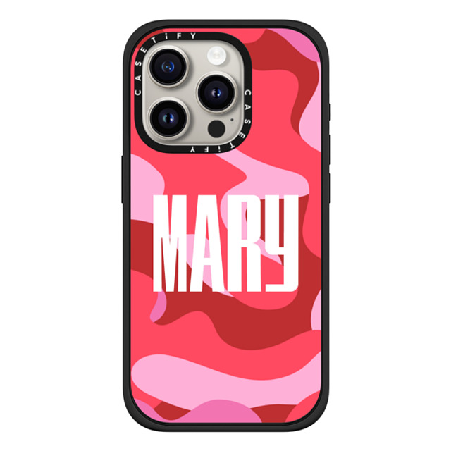 CASETiFY iPhone 15 Pro Case Matte Black Impact Case MagSafe Compatible Custom Case - Mary CASETiFY iPhone 15 Pro Case Matte Black Impact Case MagSafe Compatible Custom Case - Mary