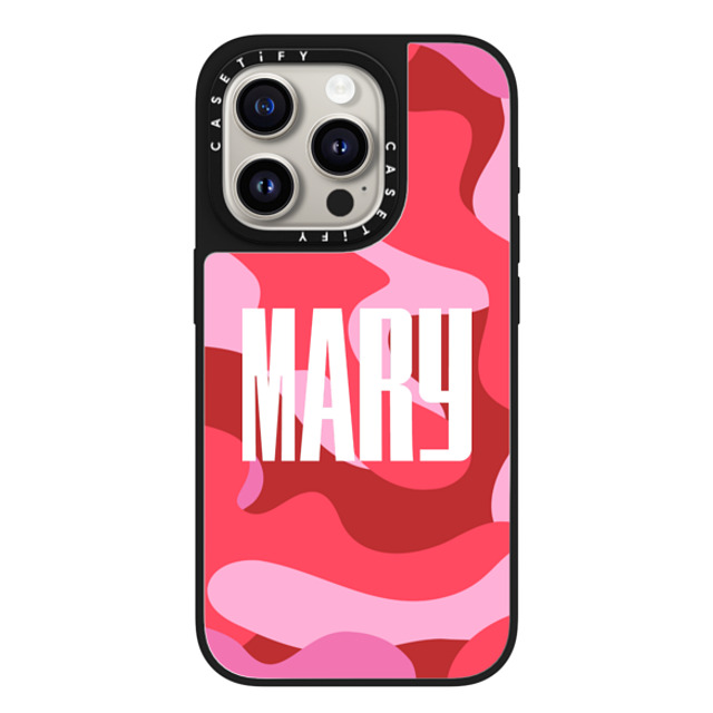 CASETiFY iPhone 15 Pro Case Silver on Black ミラーケース MagSafe対応 Custom Case - Mary CASETiFY iPhone 15 Pro Case Silver on Black ミラーケース MagSafe対応 Custom Case - Mary