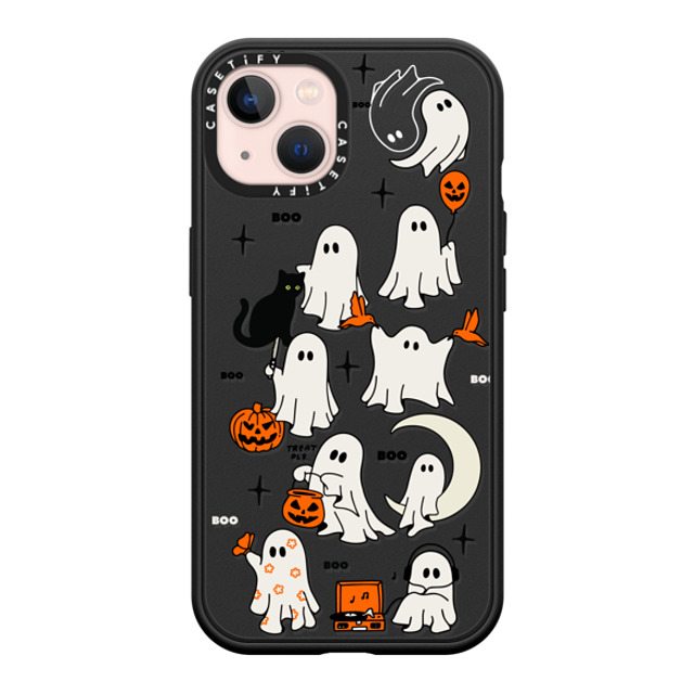 Kira Cyan x CASETiFY iPhone 13 ケース マットブラック インパクトケース MagSafe対応 Boo Things