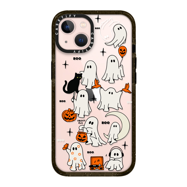 Kira Cyan x CASETiFY iPhone 13 ケース ブラック インパクトケース Boo Things