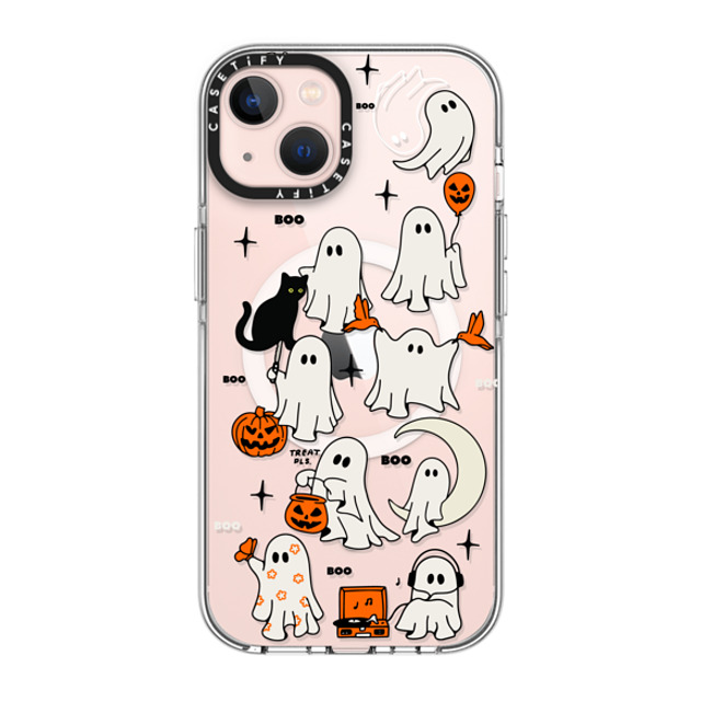 Kira Cyan x CASETiFY iPhone 13 ケース クリア クリア ケース MagSafe対応 Boo Things