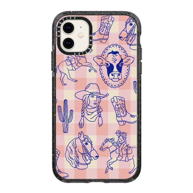 Kira Cyan x CASETiFY iPhone 11 ケース ブラック インパクトケース Coastal Cowgirl