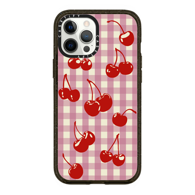 Kira Cyan x CASETiFY iPhone 12 Pro Max Case Cherry,Floral Black インパクトケース Cherry Gingham Mother's Day Kira Cyan x CASETiFY iPhone 12 Pro Max Case Cherry,Floral Black インパクトケース Cherry Gingham Mother's Day