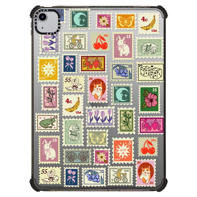 Kira Cyan x CASETiFY iPad Air (第4/5世代) ブラック iPad インパクト ケース Stamp Collection