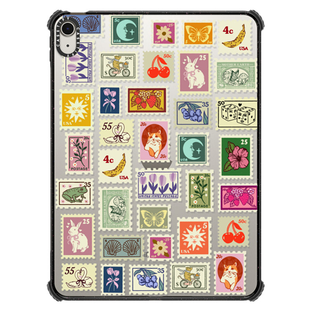 Kira Cyan x CASETiFY iPad Air 11 (M2) ブラック iPad インパクト ケース Stamp Collection