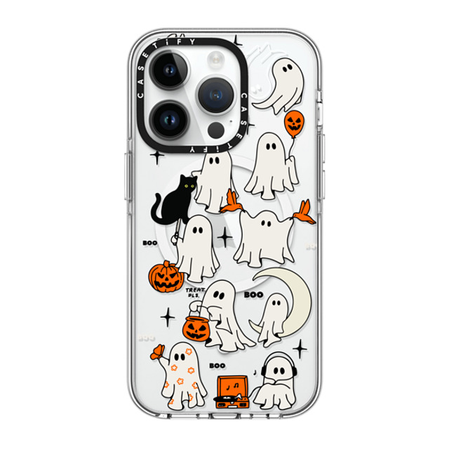 Kira Cyan x CASETiFY iPhone 14 Pro ケース クリア クリア ケース MagSafe対応 Boo Things