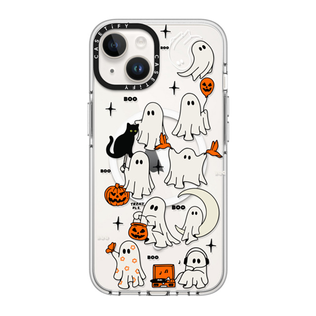 Kira Cyan x CASETiFY iPhone 14 ケース クリア クリア ケース MagSafe対応 Boo Things