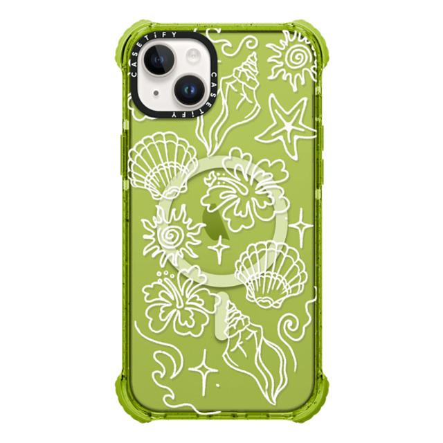 Kira Cyan x CASETiFY iPhone 14 Plus ケース Kiwi ウルトラ インパクトケース MagSafe 対応 Sea Shore