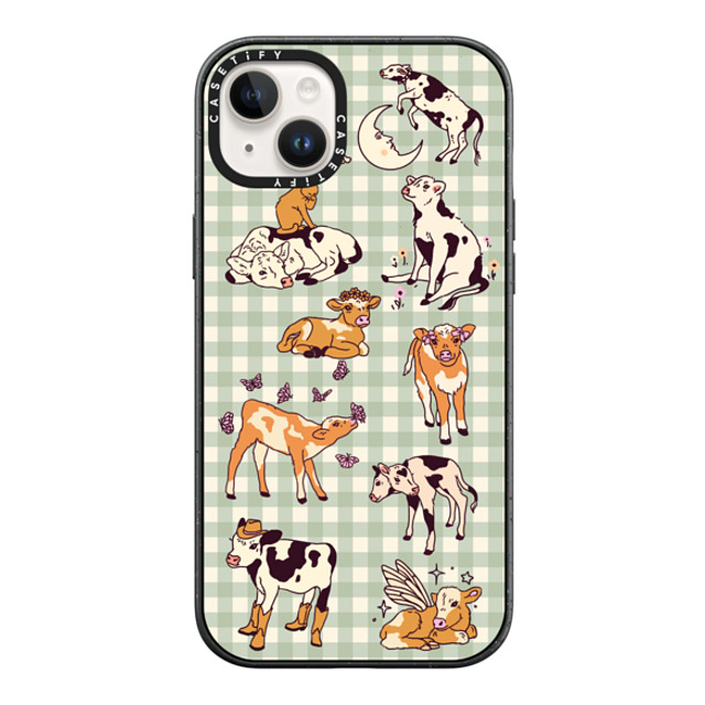 Kira Cyan x CASETiFY iPhone 14 Plus Case Sticker,Floral マットブラック インパクトケース Cow Gingham Mother's Day Kira Cyan x CASETiFY iPhone 14 Plus Case Sticker,Floral マットブラック インパクトケース Cow Gingham Mother's Day